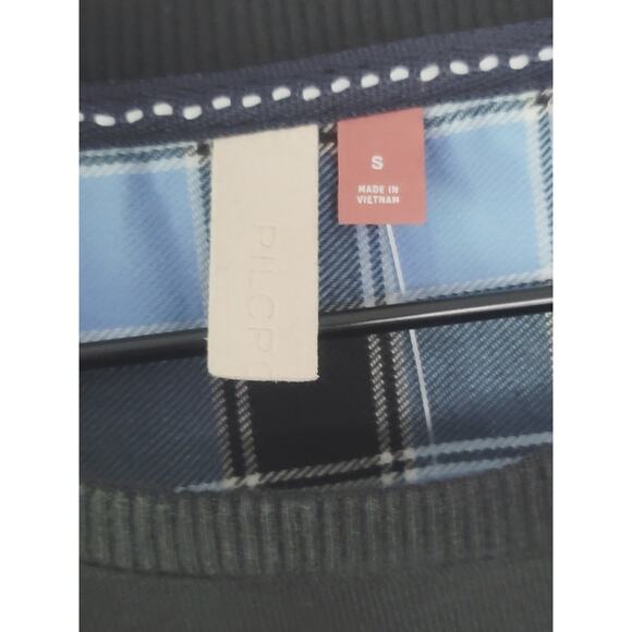 NEW Anthropologie Pilcro Flannel Mix Sweatshirt - Small - Picture 5 of 11